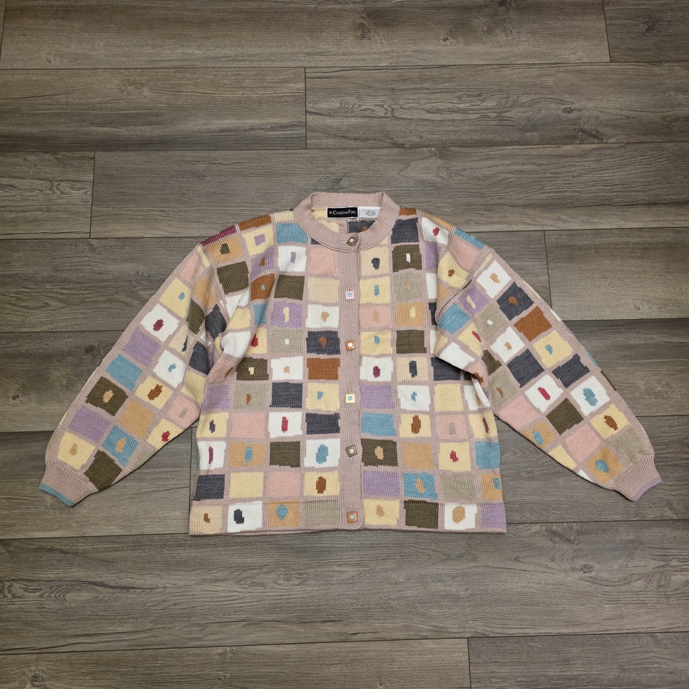 Vtg Unique Christine Foley Patchwork Checkerboard… - image 1